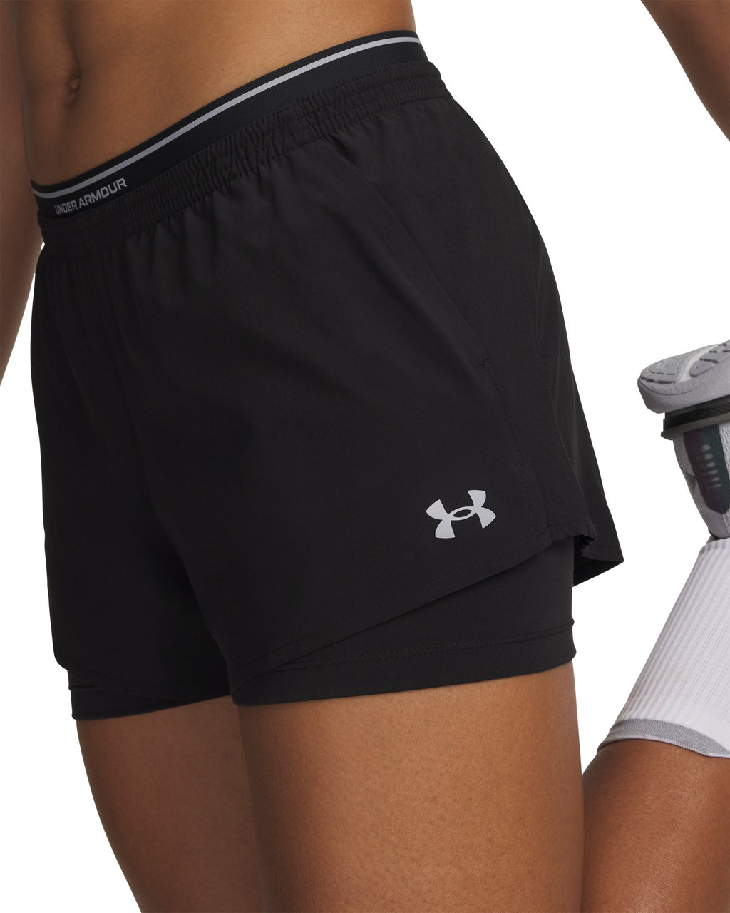 UA Vanish Woven Women's 2-in-1 Shorts - Black