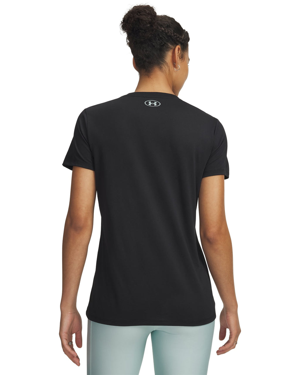 UA Tech™ Graphic Women's V-Neck Short Sleeve - Black