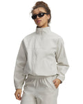 UA Unstoppable Woven Women's Full Zip - White
