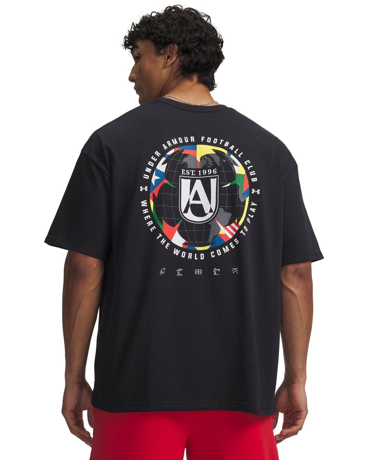 UA GFB Flag Heavyweight Men's Short Sleeve - Black