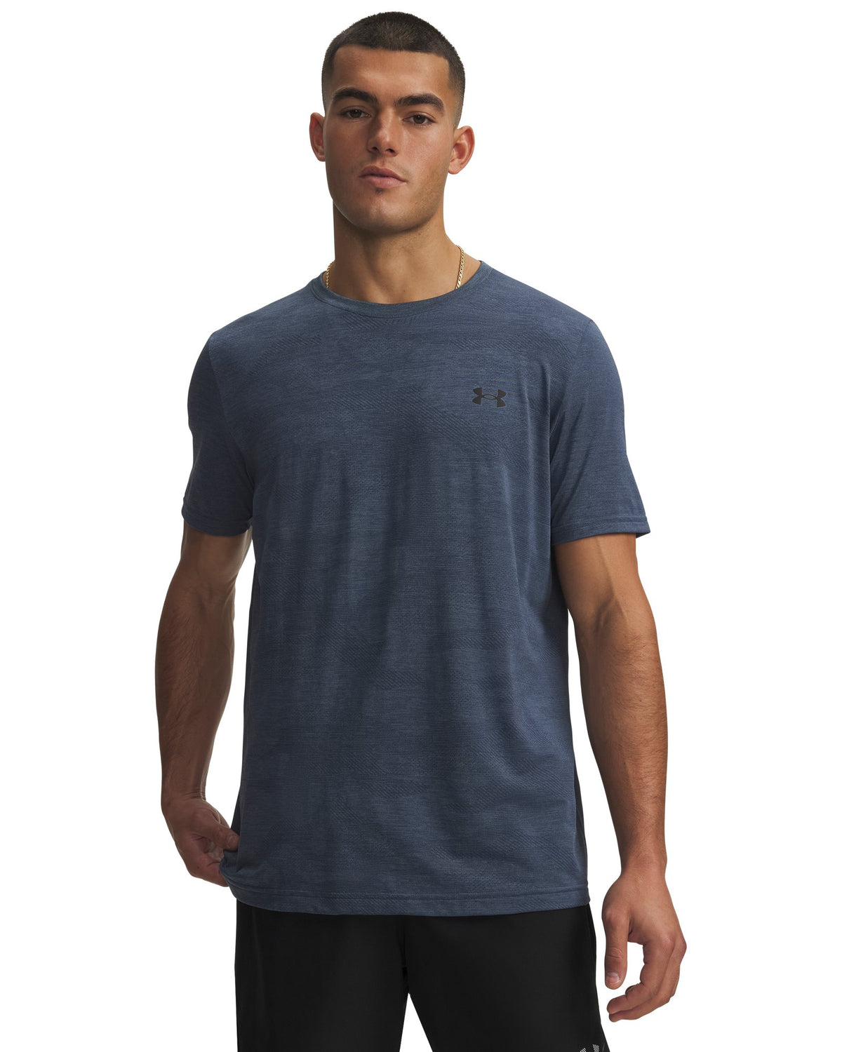 UA Vanish Elite Seamless Camo Men's Short Sleeve - Gray