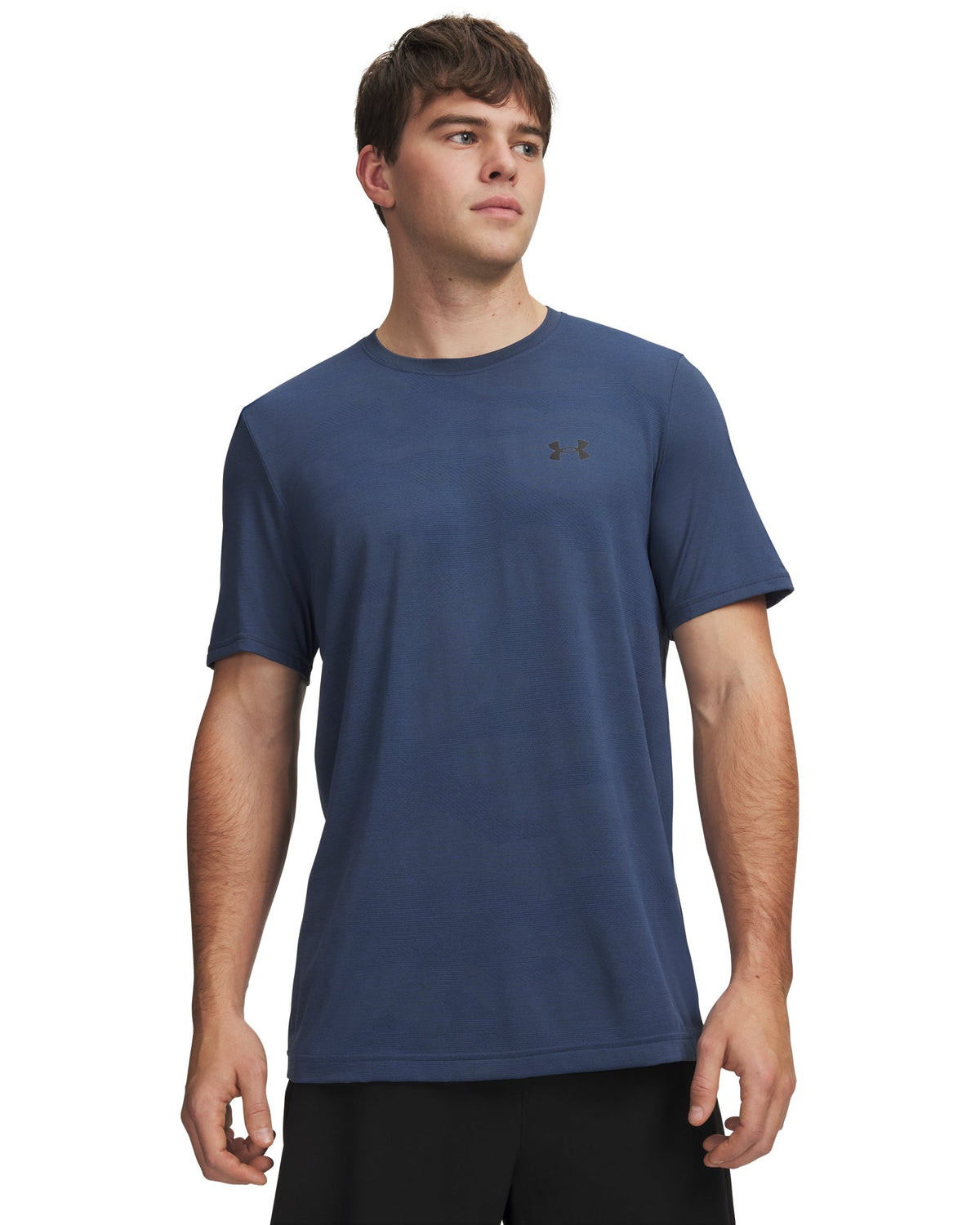 UA Vanish Elite Seamless Camo Men's Short Sleeve - Blue