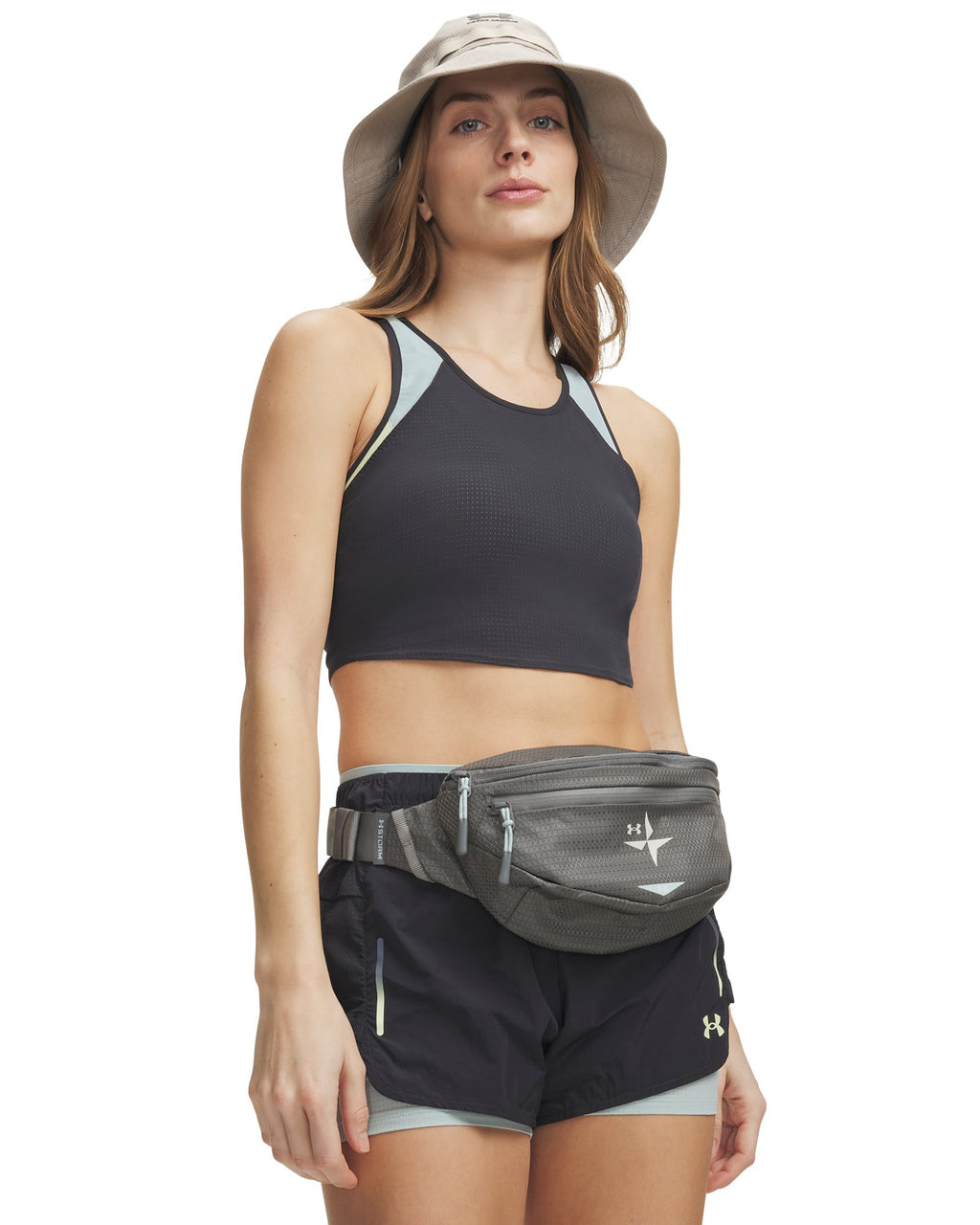 UA Explor Trail Run Pocket Women's Tank - Gray