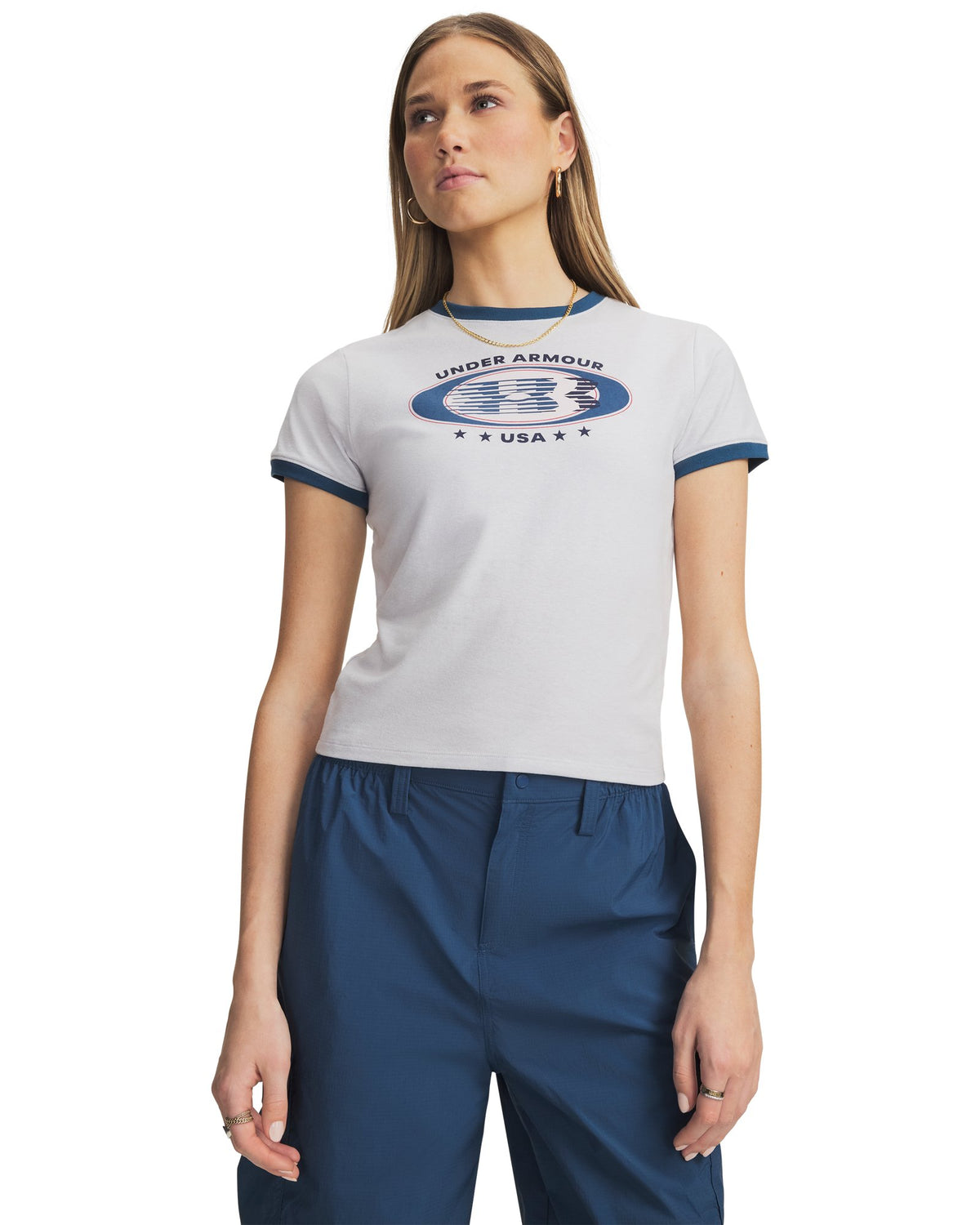UA Ringer Grx Women's T-Shirt - Gray