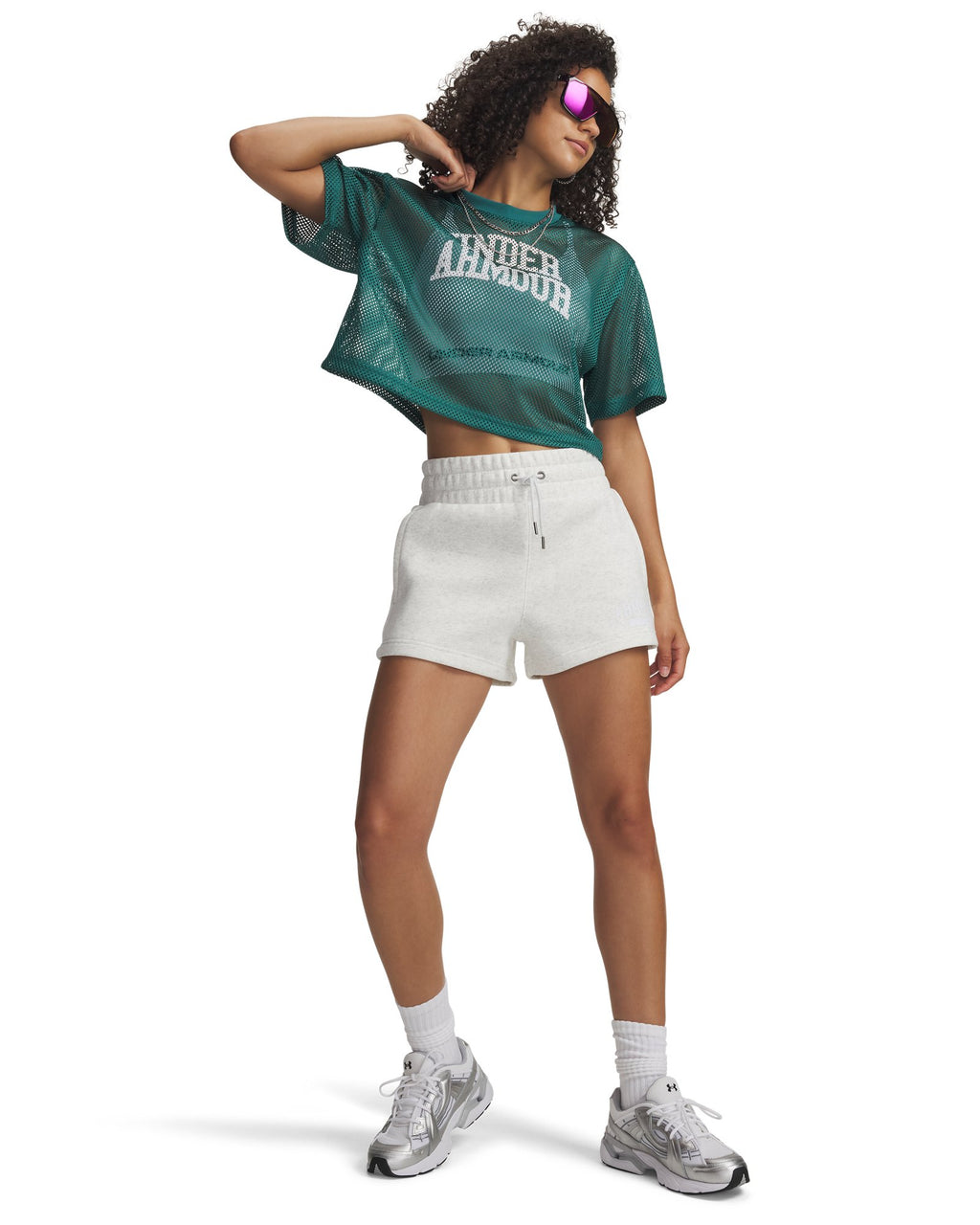 UA Icon Fleece Women's Shorts - Gray