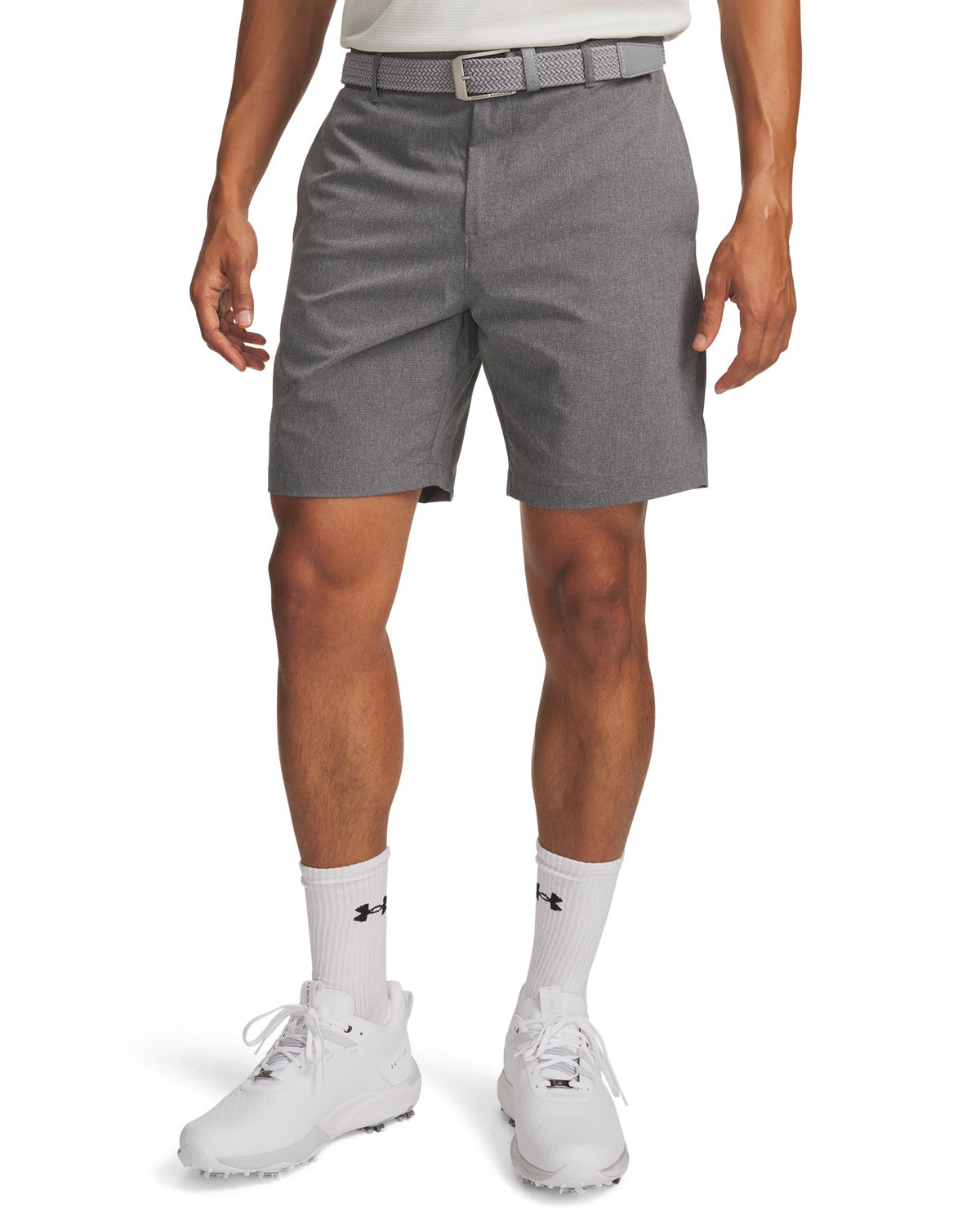 UA Golf Vented Men's 8" Shorts - Gray