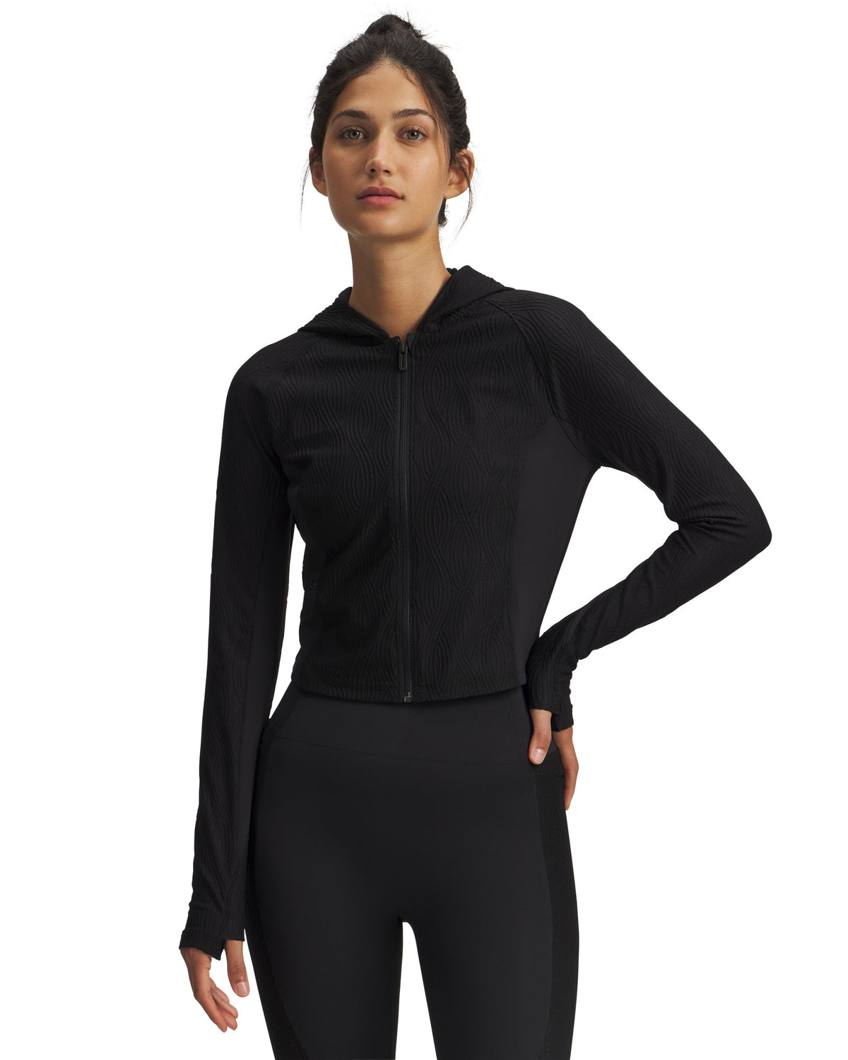 UA HB Jacquard Knit Women's Jacket - Black