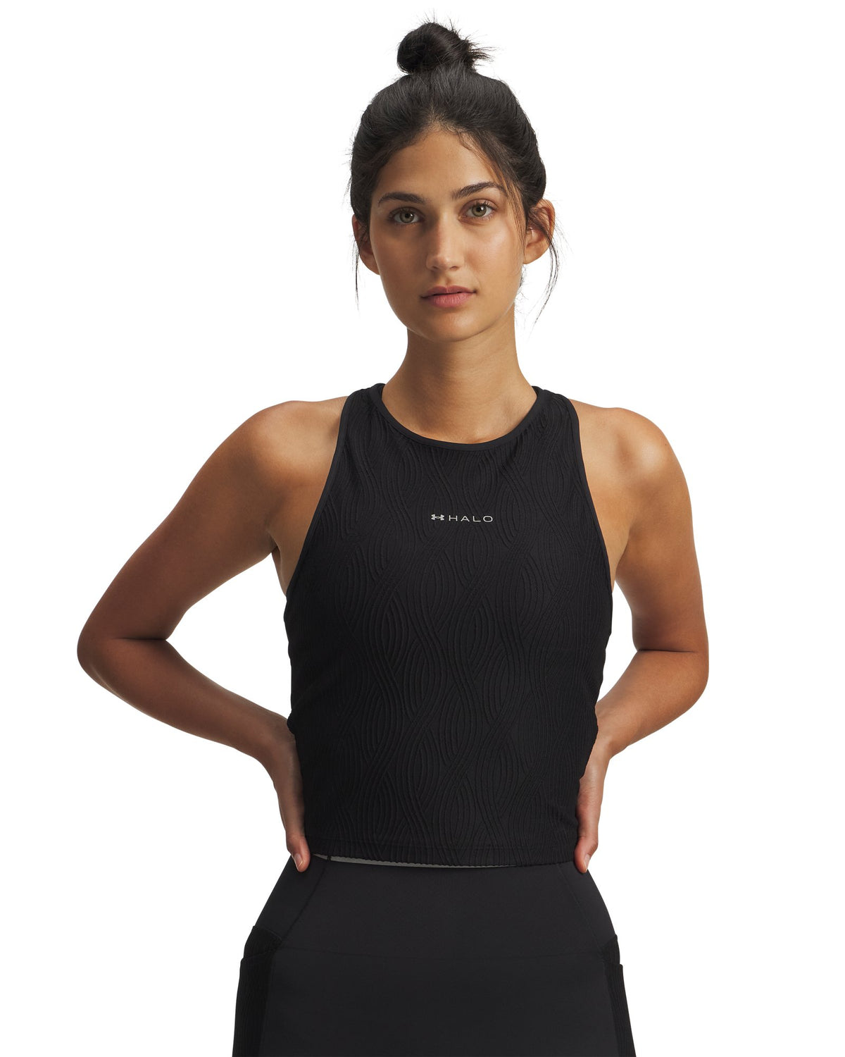 UA HB Jacquard Knit Women's Tank - Black