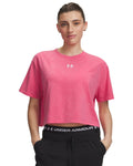 UA Rival Boxy Wash Women's T-Shirt - Pink