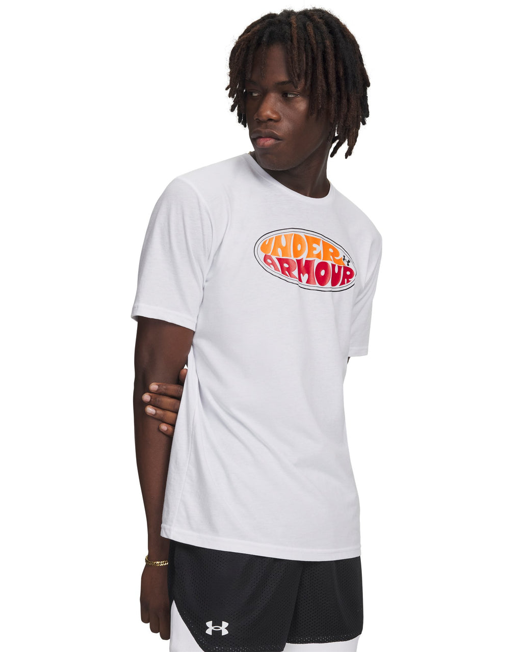 UA Oval Wordmark Men's Short Sleeve - White