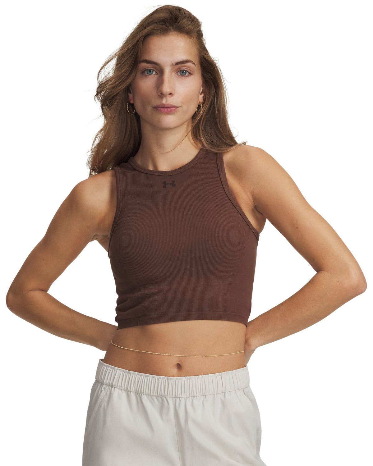 UA Seamless Cotton Women's Tank - Brown