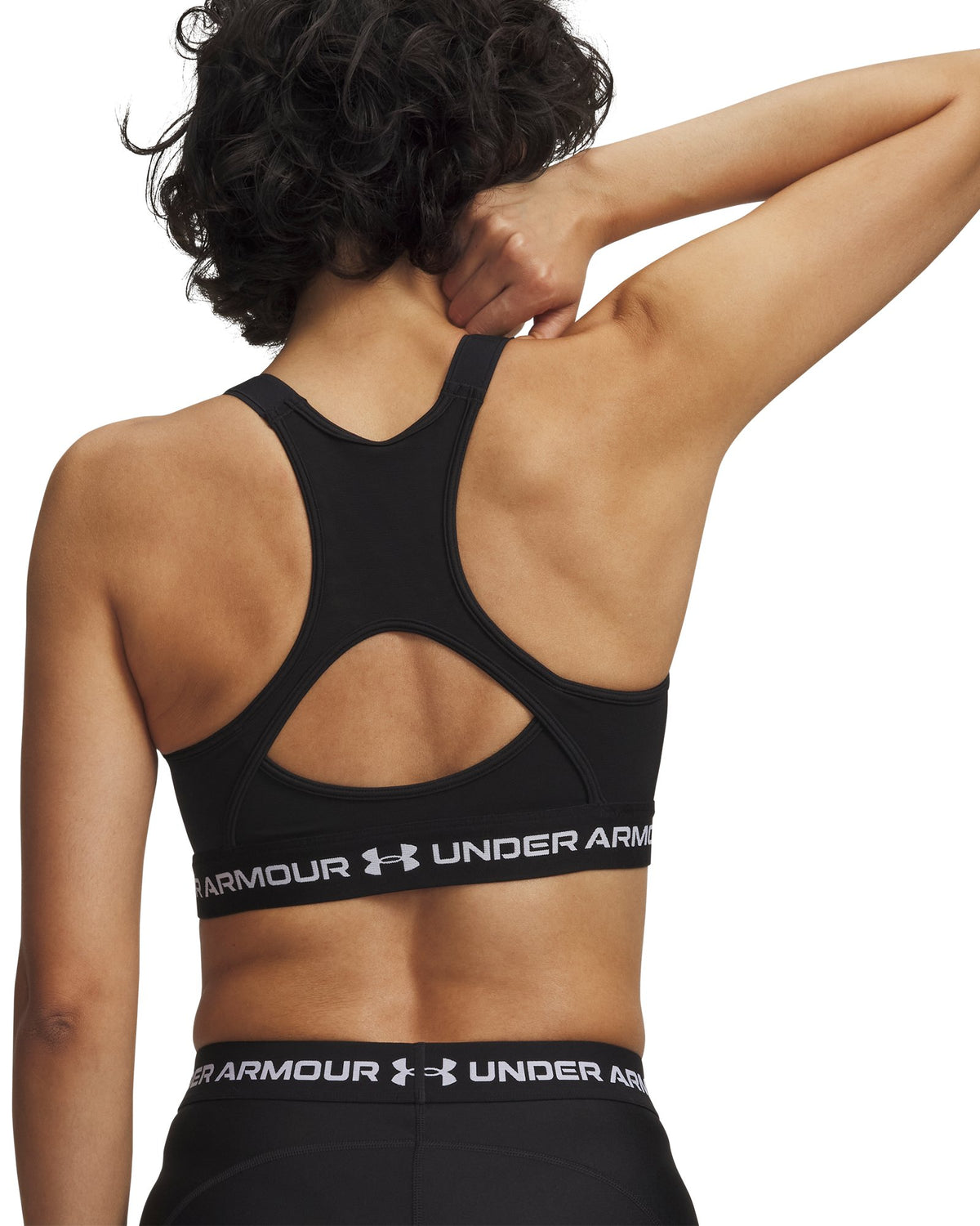 HeatGear® Crossback High Women's Sports Bra - White