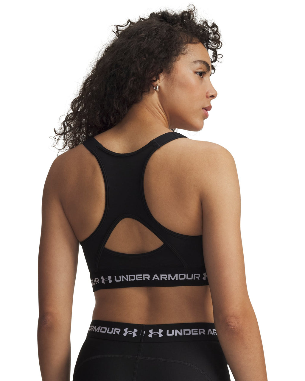 HeatGear® Crossback High Women's Sports Bra - White