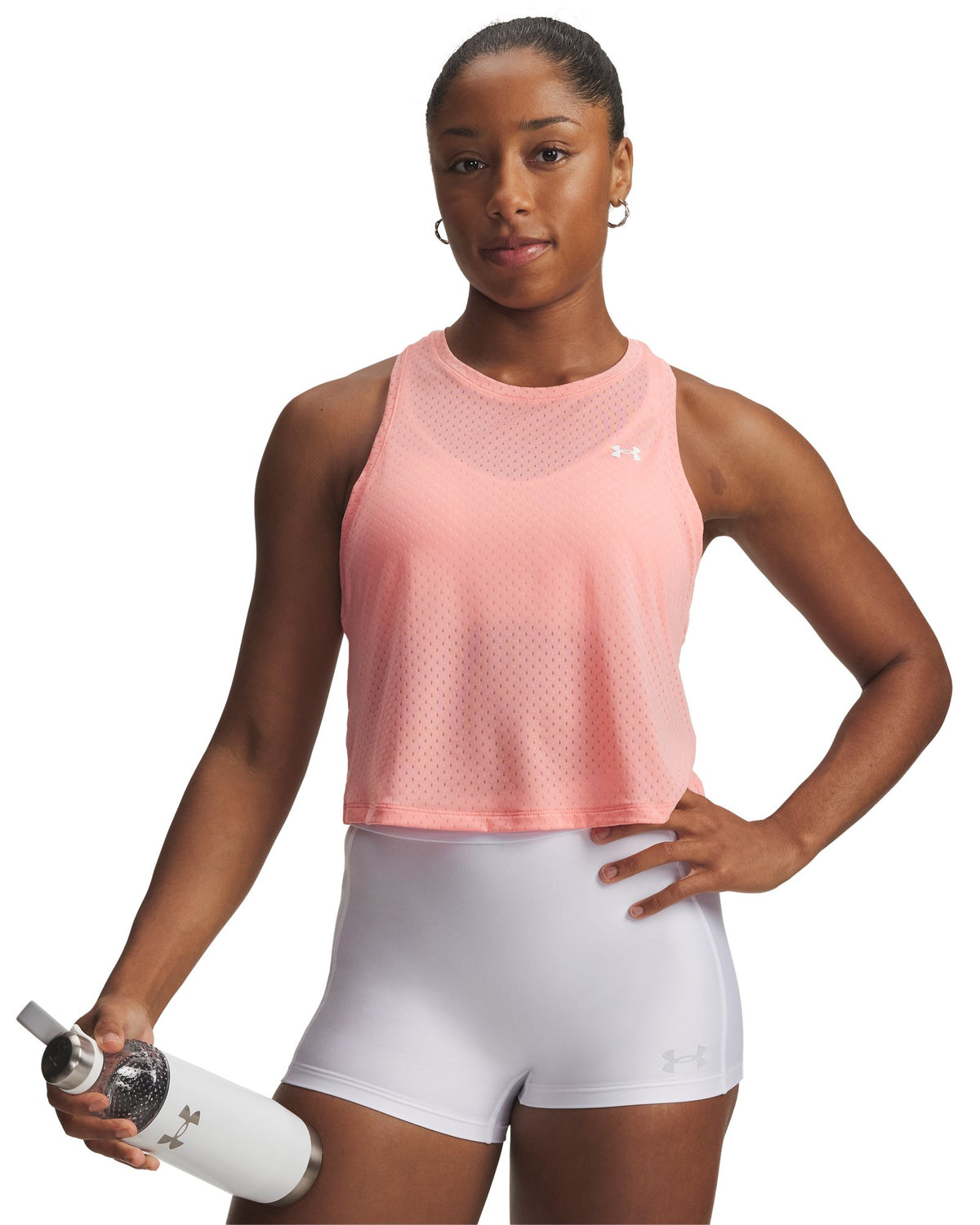 UA Tech™ Sport Mesh Women's Crop Tank - Pink
