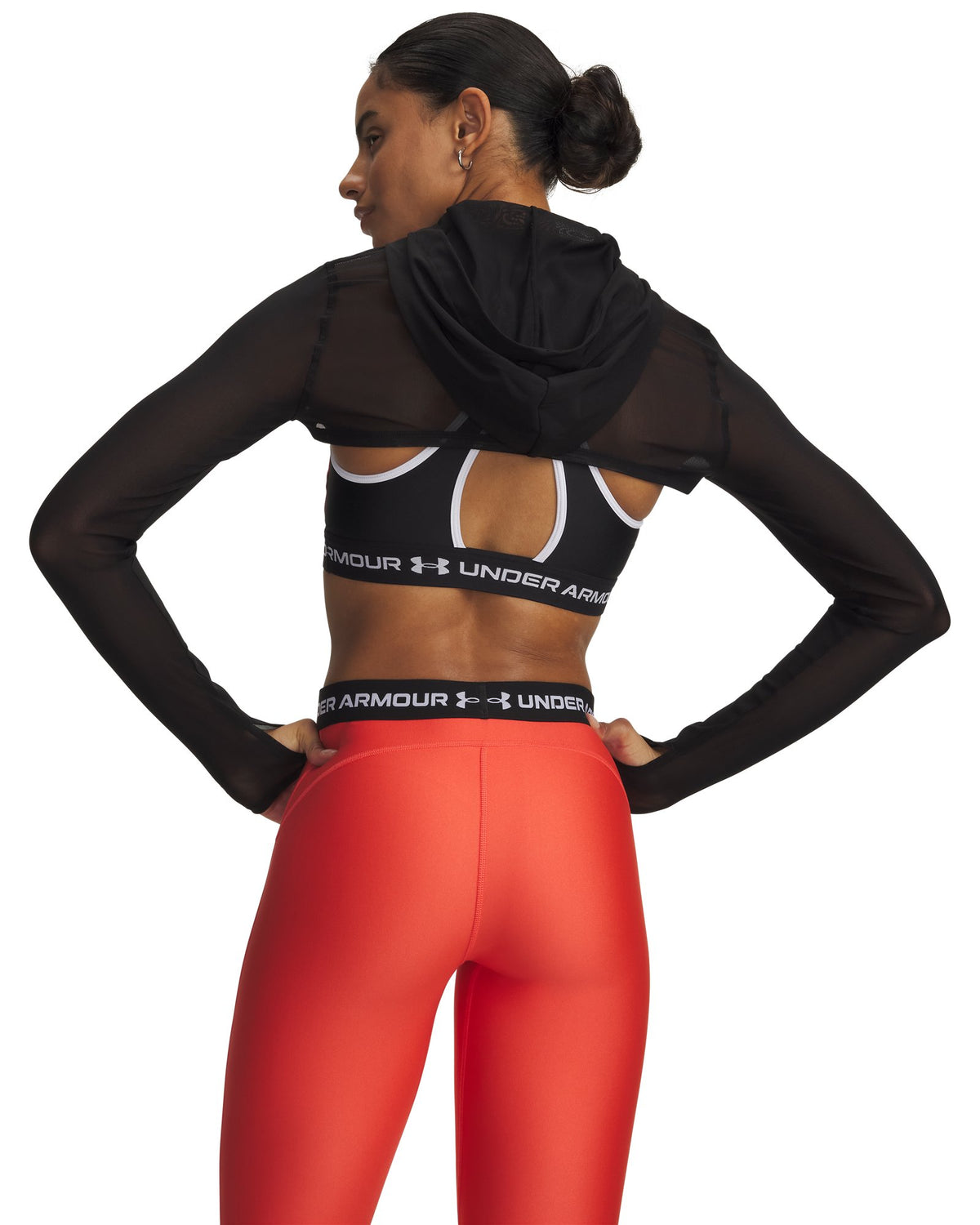 UA Vanish Elite Mesh Women's Crop Full Zip - Black