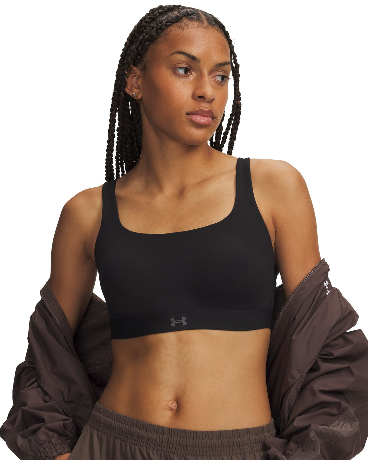 UA Motion High Women's Sports Bra - White