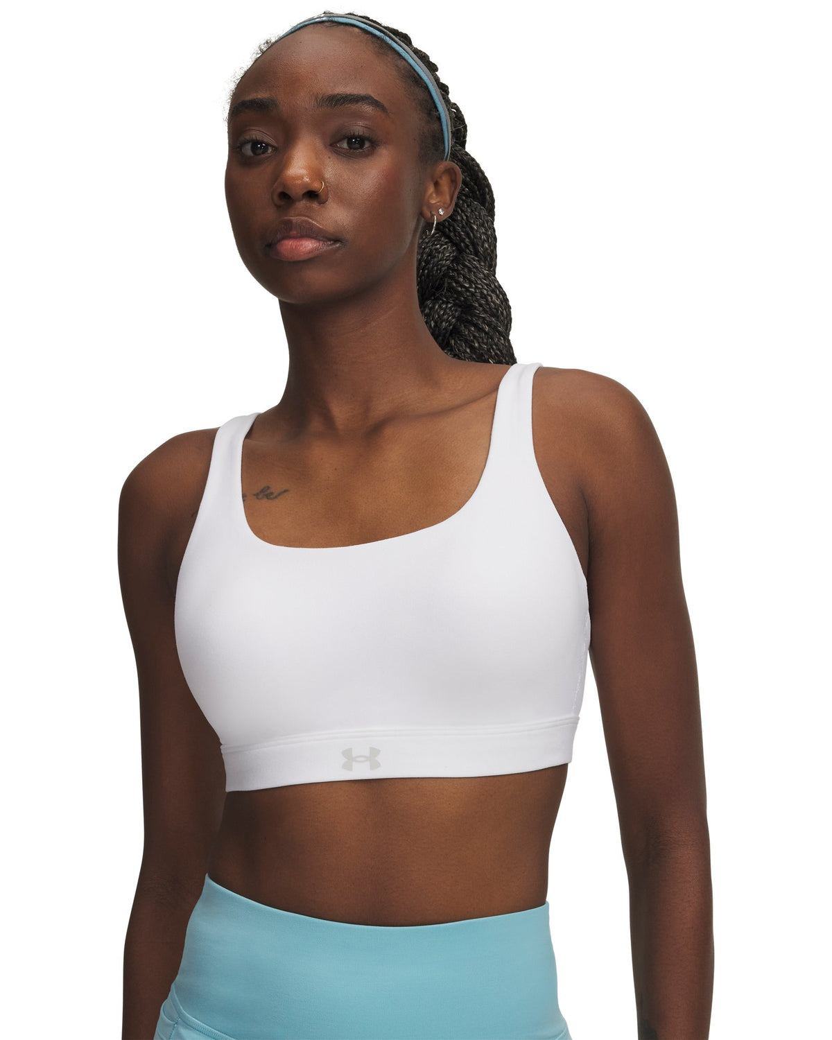 UA Motion High Women's Sports Bra - White