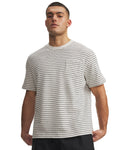 UA Icon Sportswear Terry Stripe Men's Short Sleeve - White