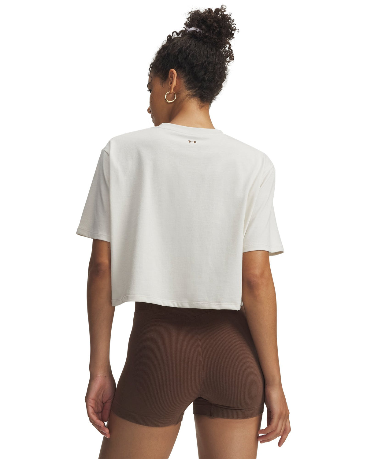 UA Script Heart Women's Crop Short Sleeve - White