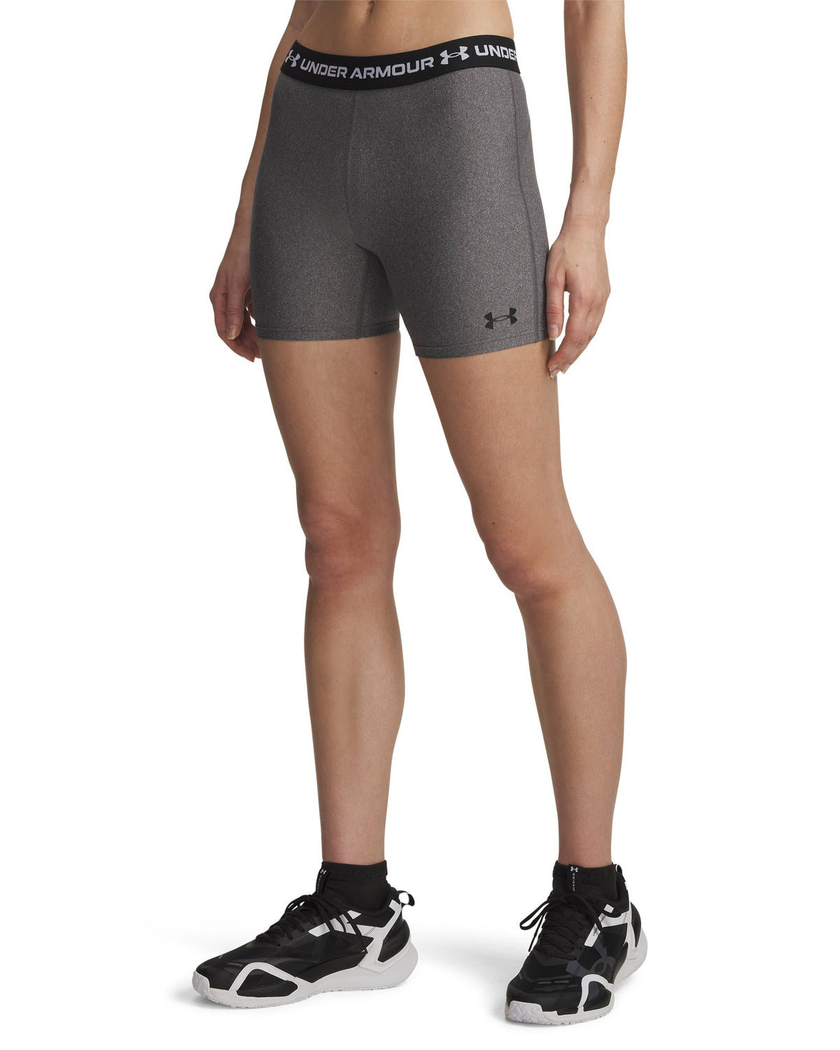 HeatGear® Middy Women's Shorts - Gray