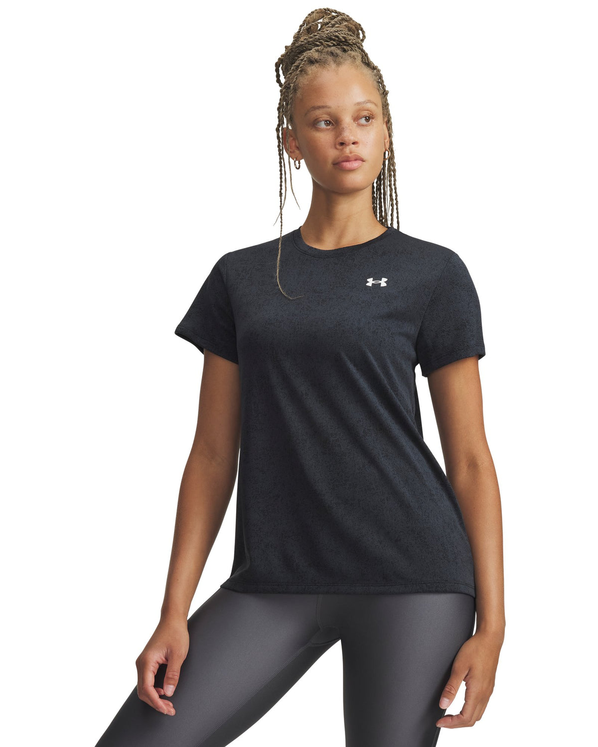 UA Tech™ Pixelate Women's Short Sleeve - Black