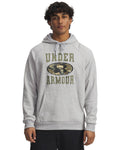 UA Rival Fleece Camo Graphic Men's Hoodie - Gray