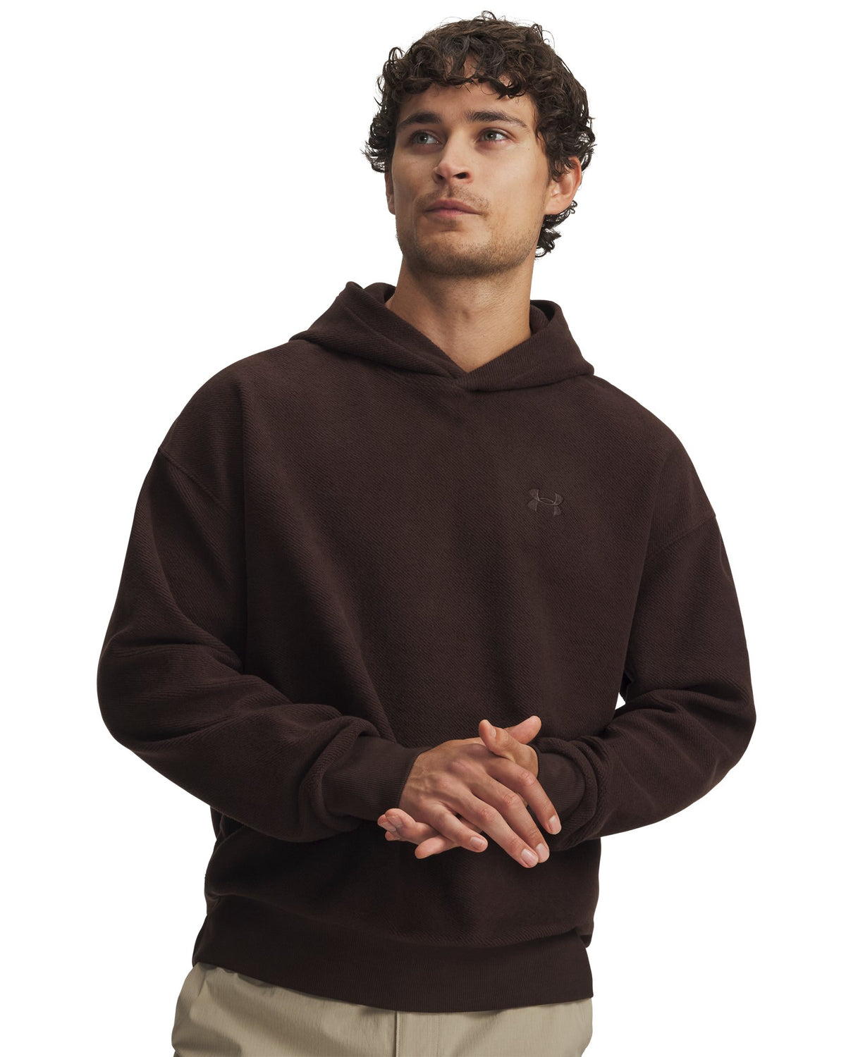 UA Icon Rev Terry Men's Hoodie - Brown