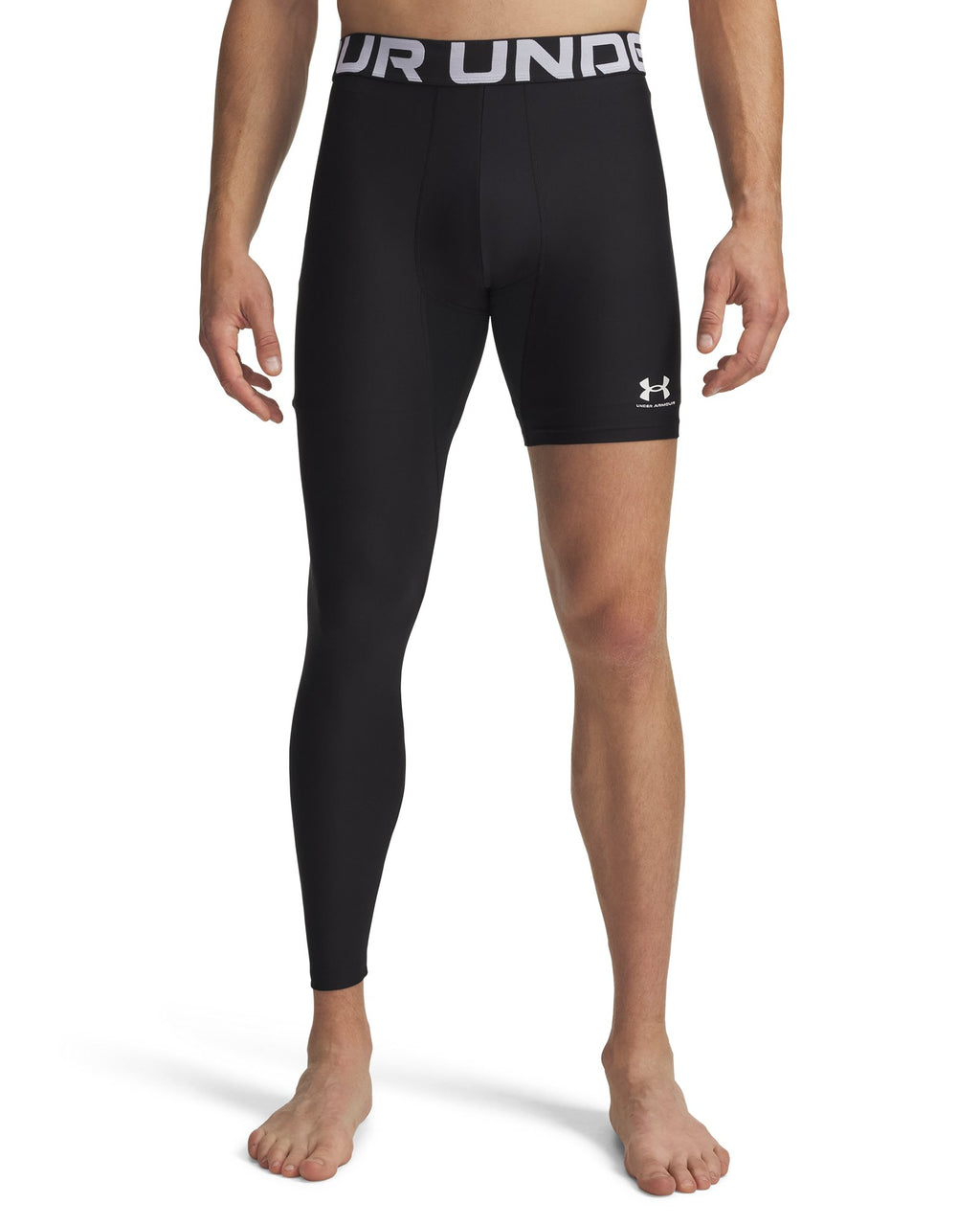 HeatGear® Asymmetrical Right Men's Leggings - Black