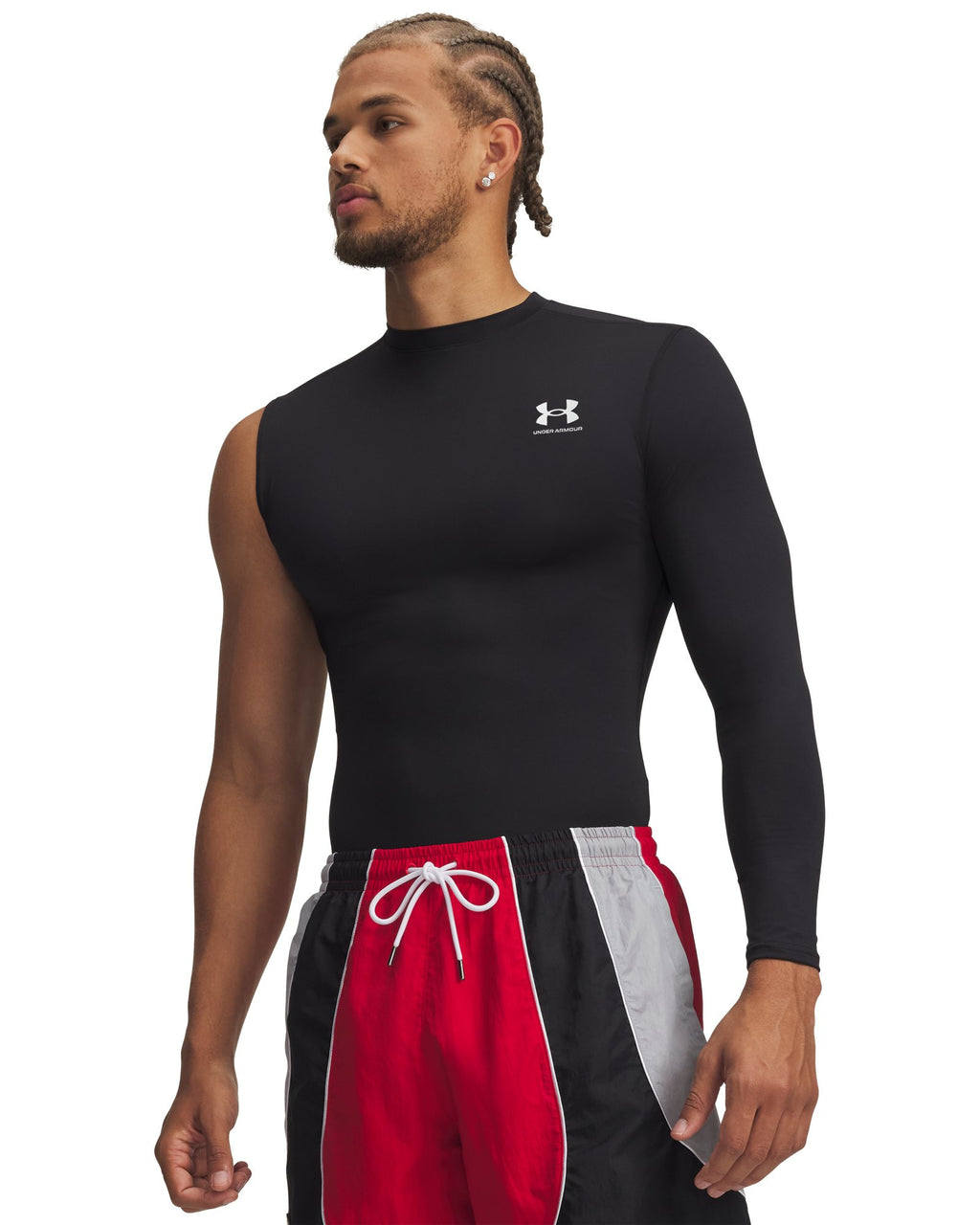 HeatGear® Asymmetrical Left Men's Long Sleeve - Black