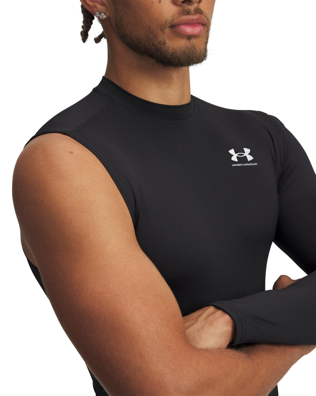 HeatGear® Asymmetrical Left Men's Long Sleeve - Black
