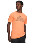 UA Mesh Wordmark Men's Short Sleeve - Orange