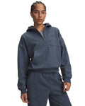 UA Icon Fleece: Reinvented Women's ½ Zip Hoodie - Gray