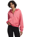 UA Icon Fleece: Reinvented Women's ½ Zip Hoodie - Pink