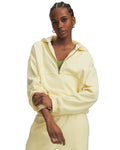 UA Icon Fleece: Reinvented Women's ½ Zip Hoodie - Yellow