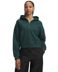 UA Icon Fleece: Reinvented Women's ½ Zip Hoodie - Green