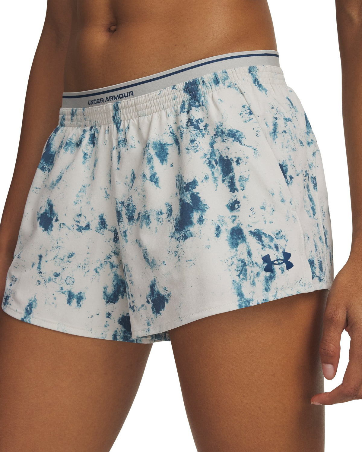 UA Vanish Woven Printed Women's 3" Shorts - White