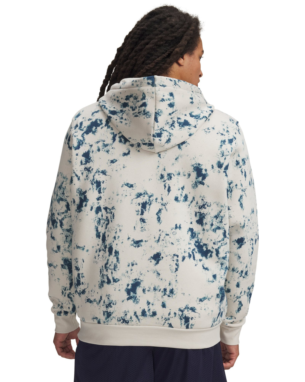 UA Icon Fleece Printed Men's Hoodie - White