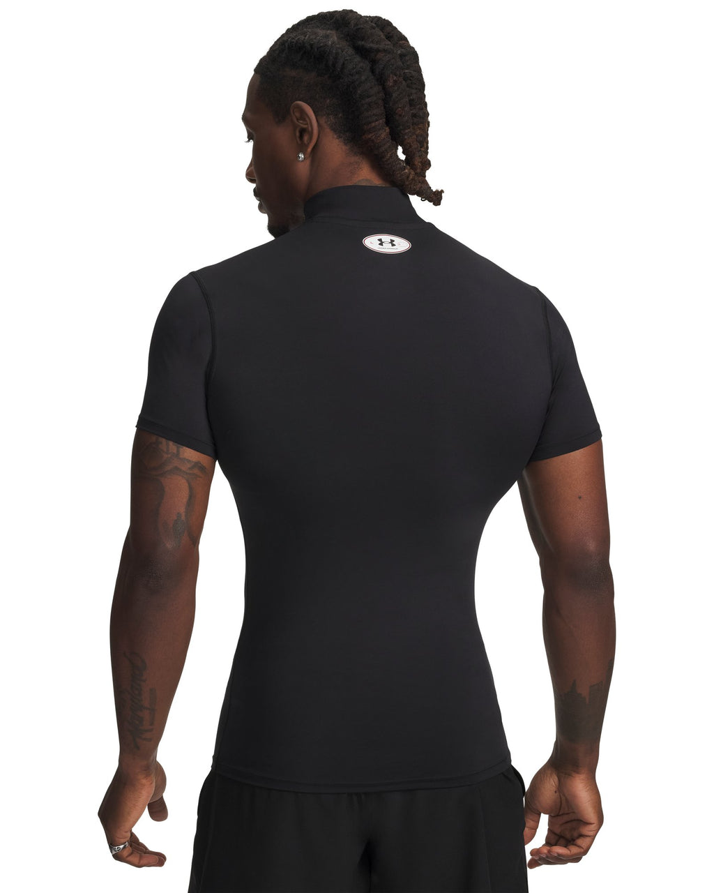 HeatGear® Click Clack Men's Short Sleeve Mock - Black