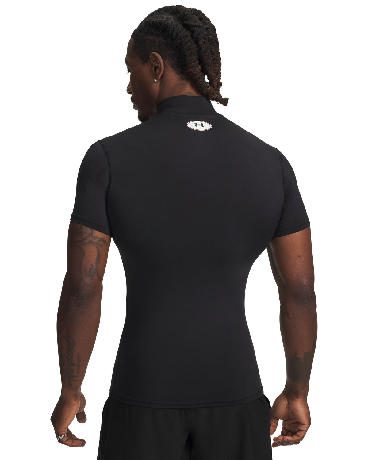 HeatGear® Click Clack Men's Short Sleeve Mock - Black