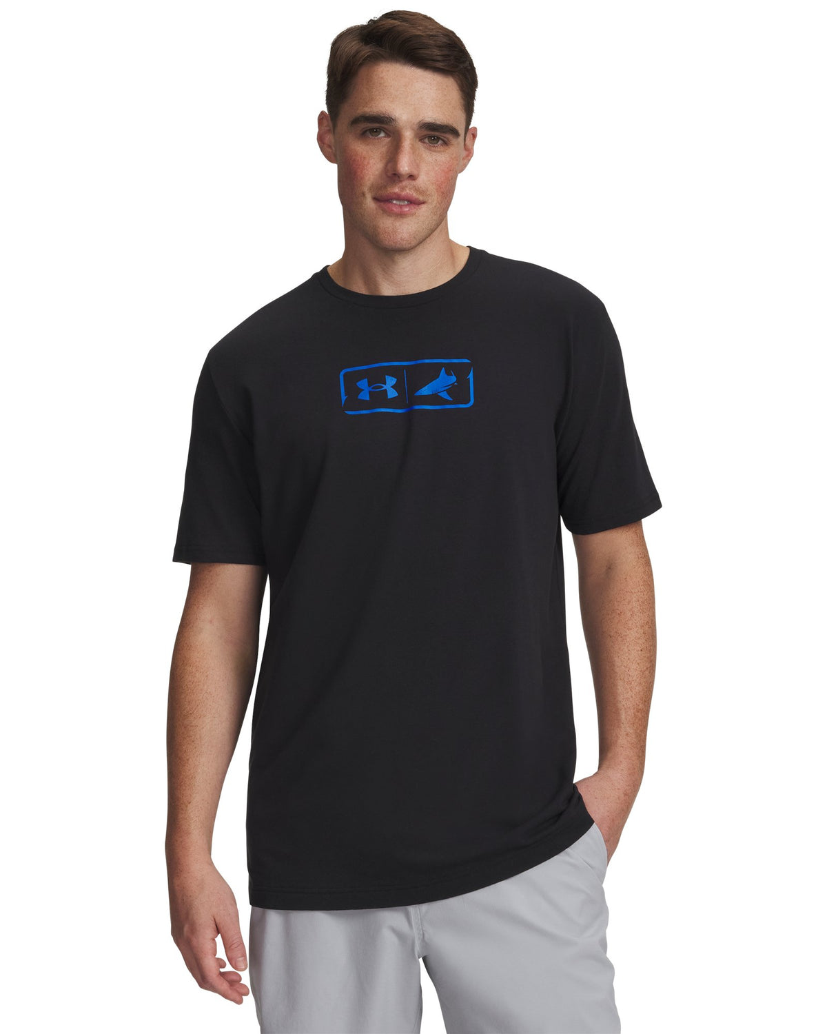 UA x BlacktipH Fish Logo Men's T-Shirt - Black
