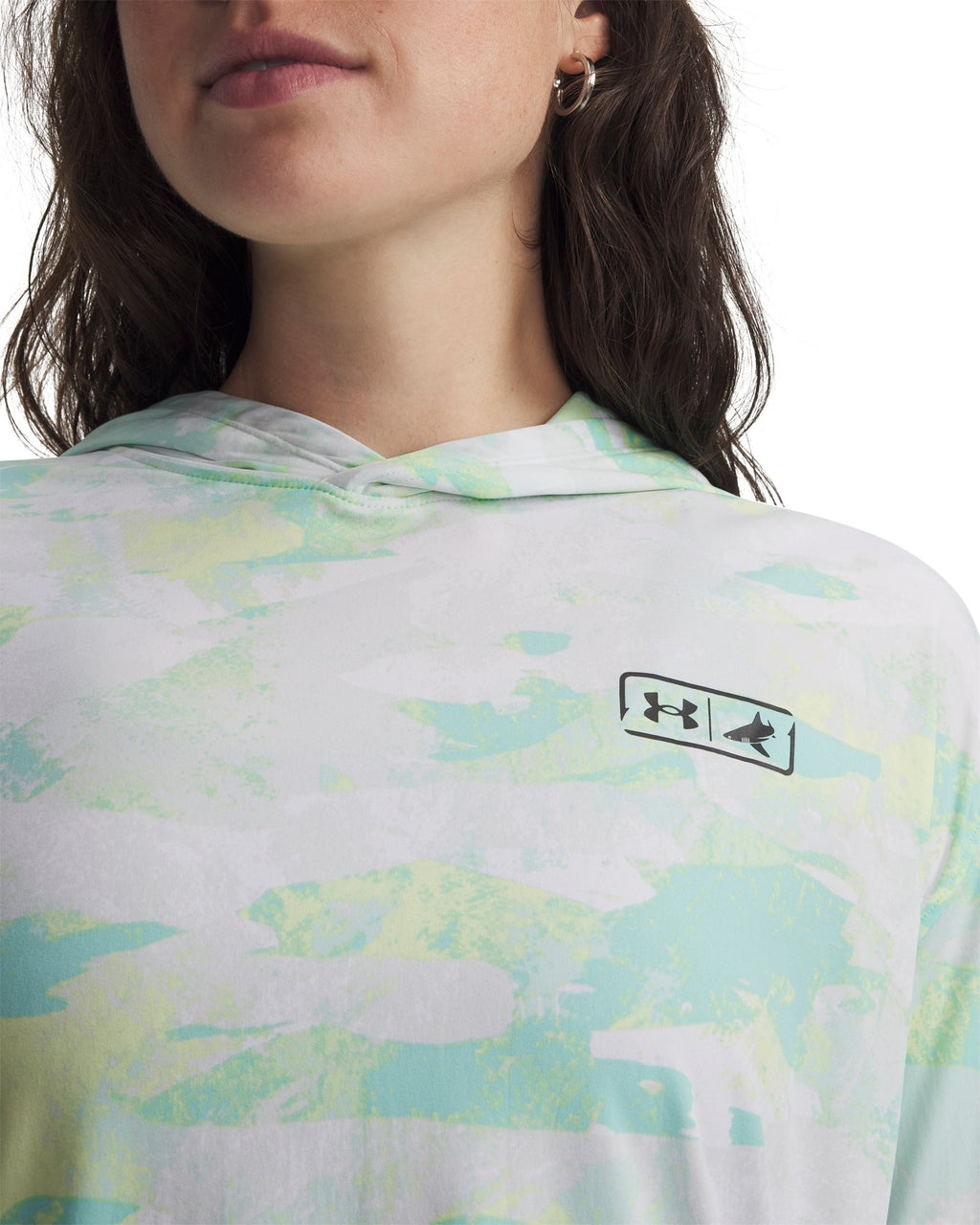 UA x BlacktipH Fish Elite Camo Women's Hoodie - White