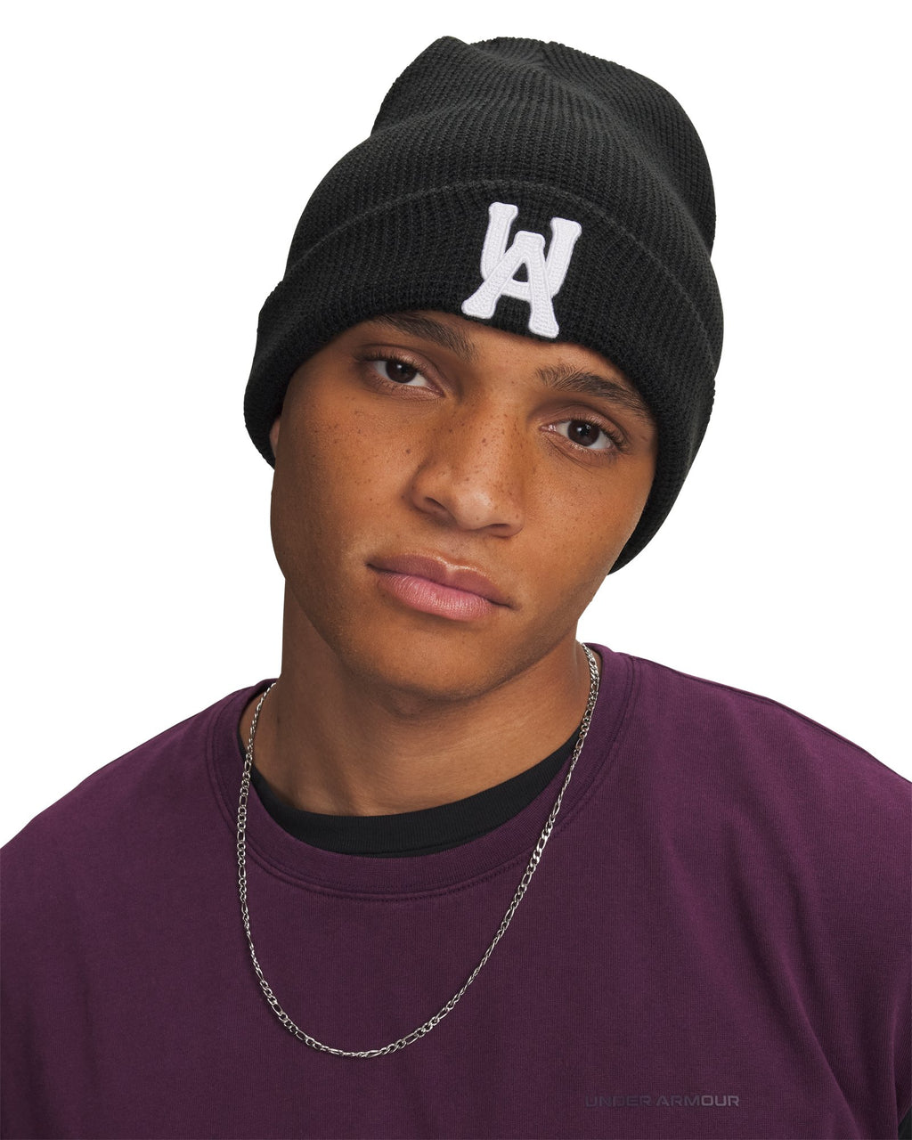 UA Halftime Waffle Cuff Unisex Beanie - Black