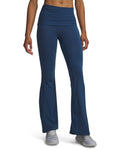 UA Meridian Foldover Rib Women's Flare Leggings - Blue