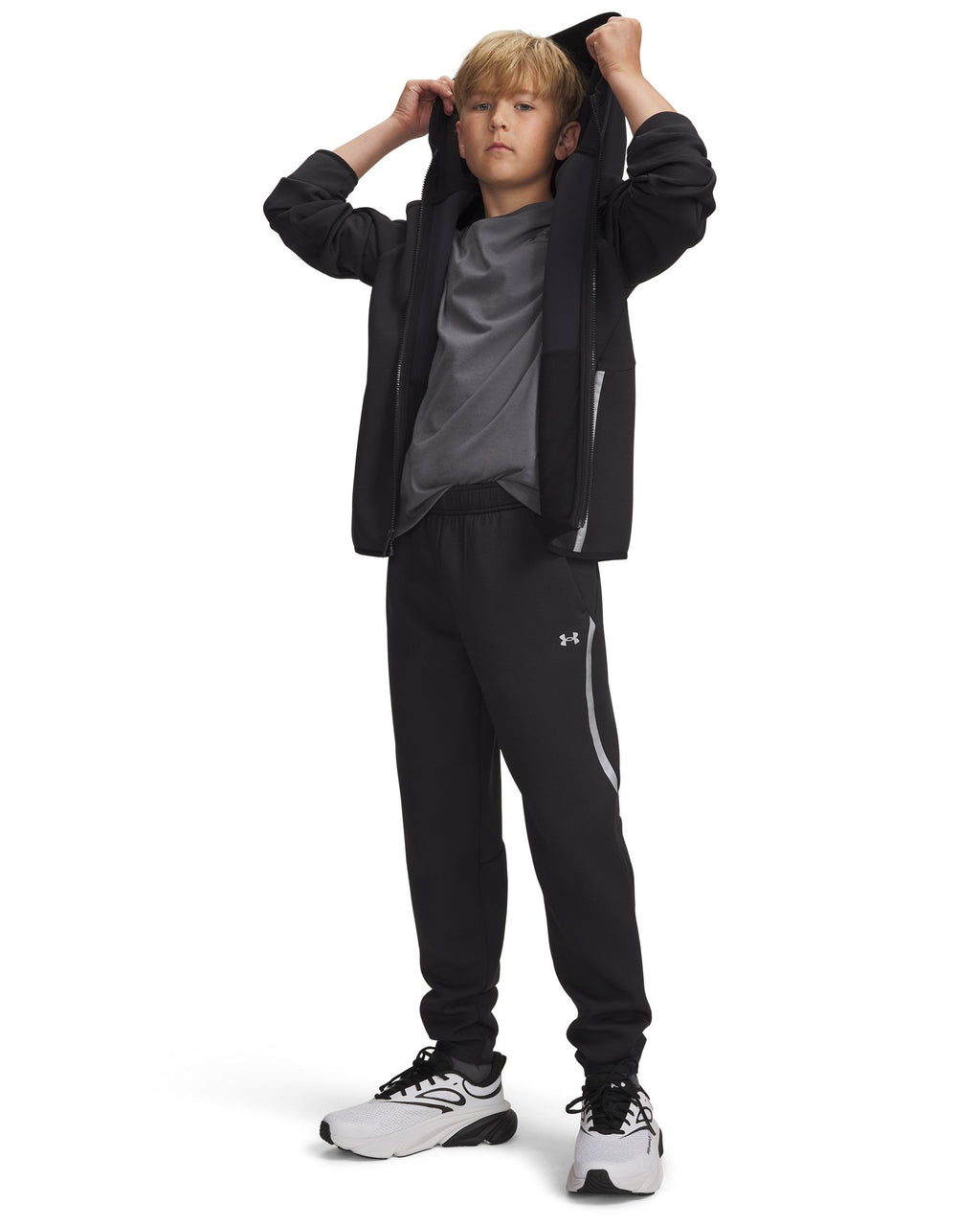 UA Unstoppable Fleece Boys' Joggers - Black