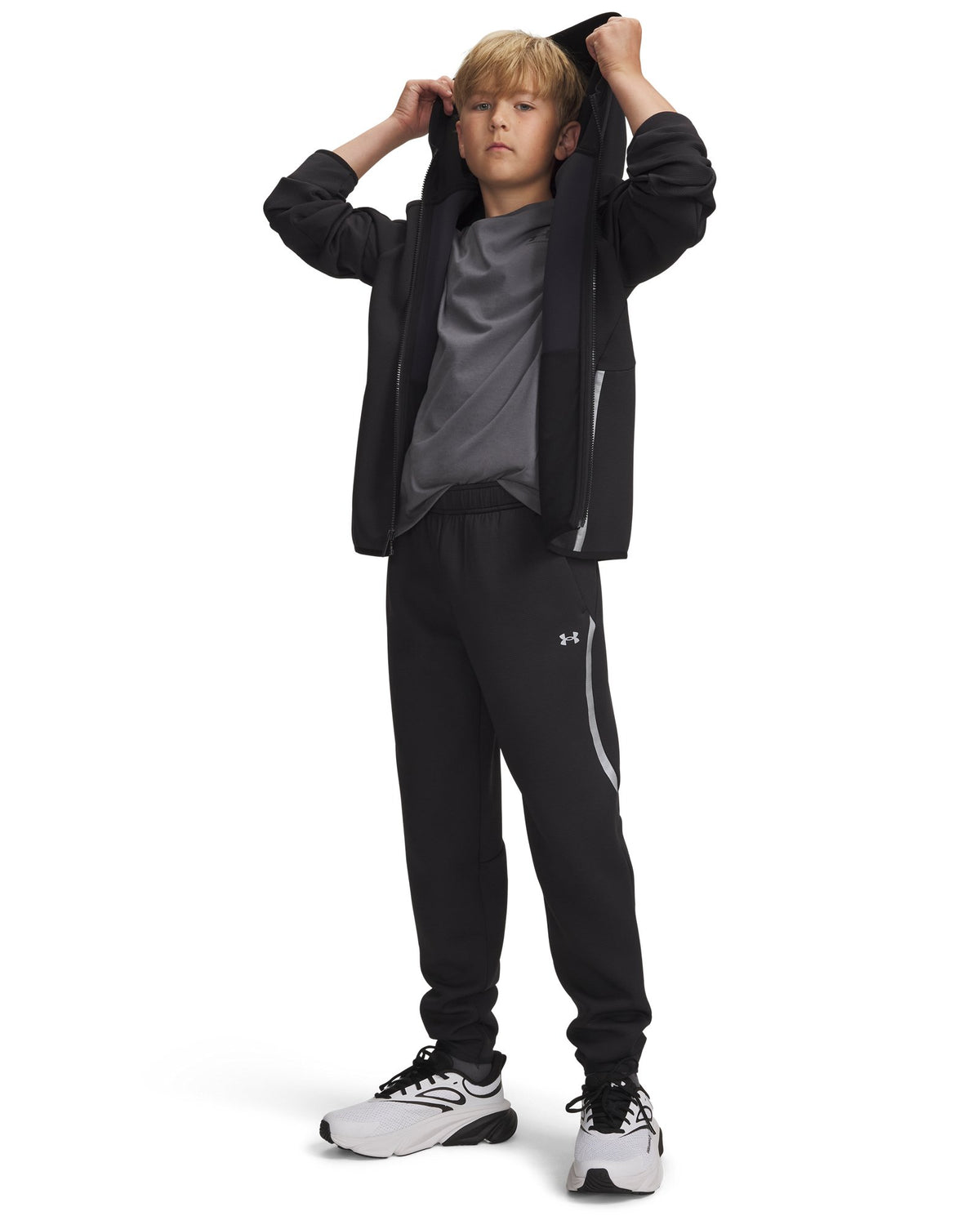 UA Unstoppable Fleece Boys' Joggers - Black