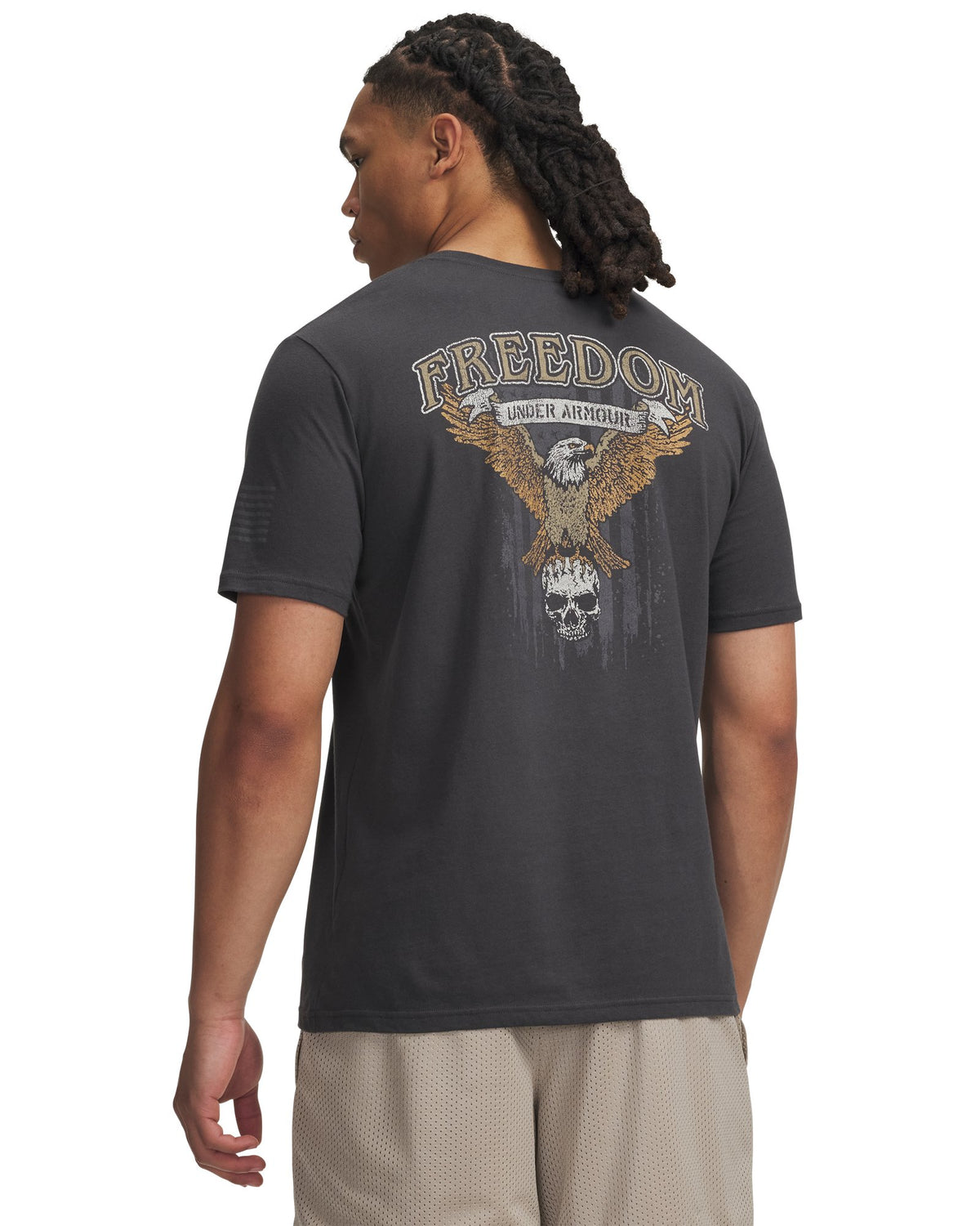 UA Freedom Eagle Men's Short Sleeve - Gray