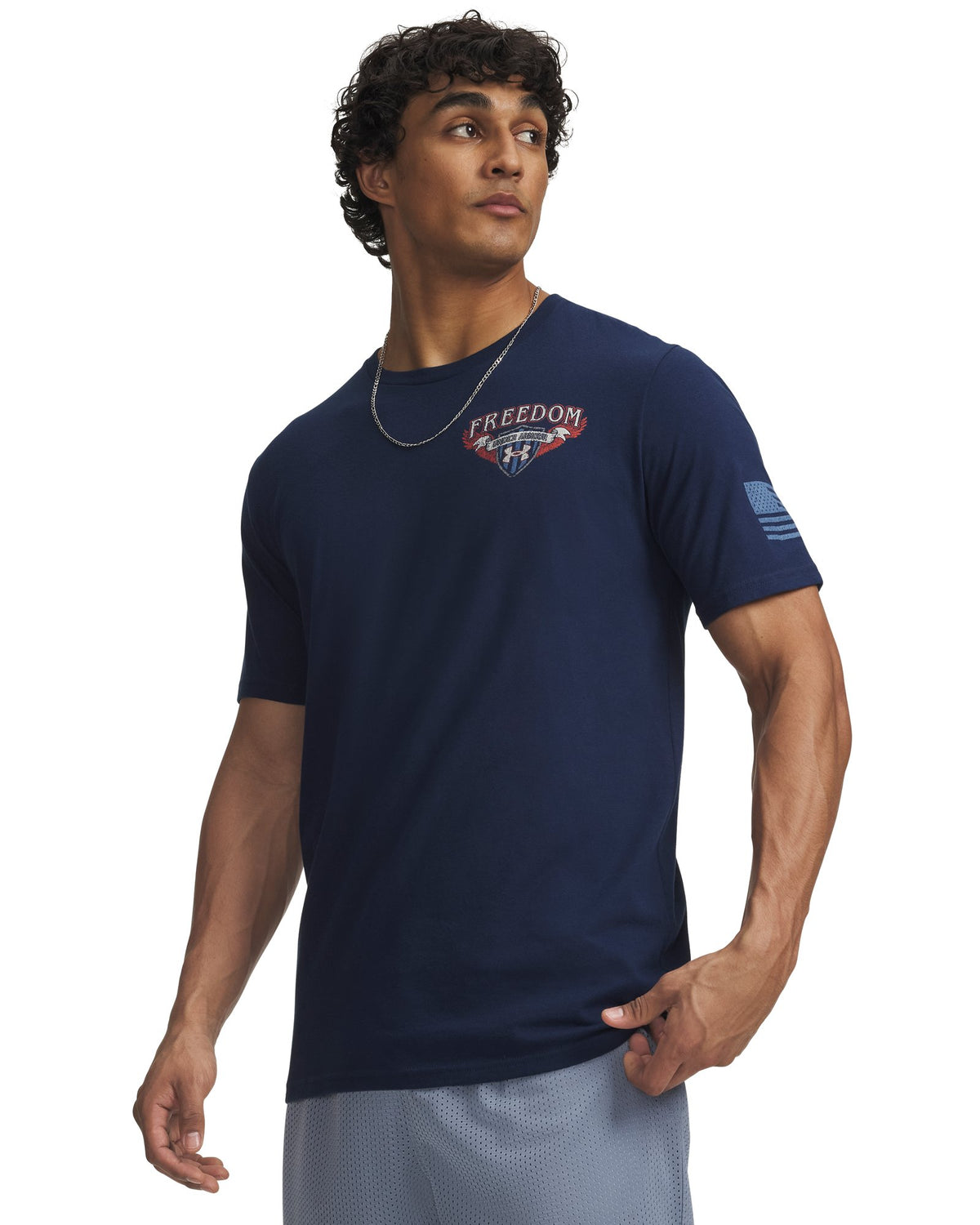 UA Freedom Eagle Men's Short Sleeve - Blue