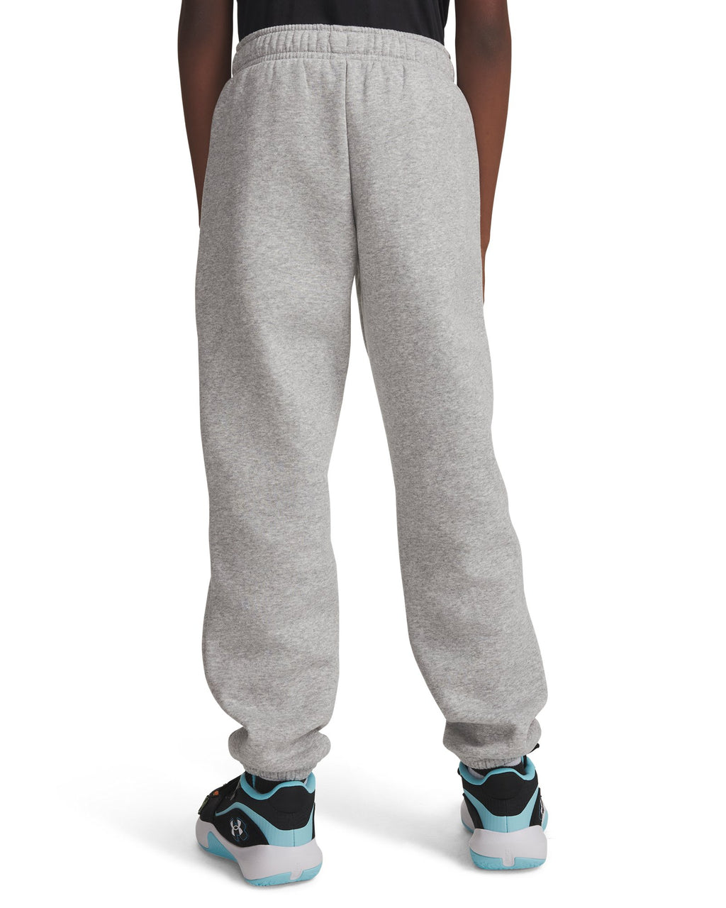 UA Rival Fleece Graphics Boys' Joggers - Gray
