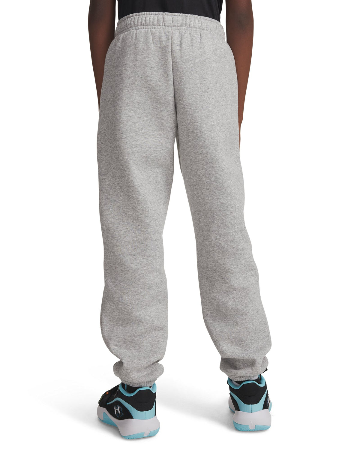 UA Rival Fleece Graphics Boys' Joggers - Gray
