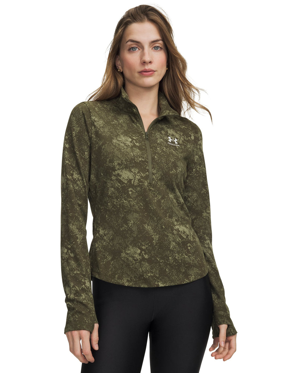 UA Freedom Motion Women's ½ Zip - Gray